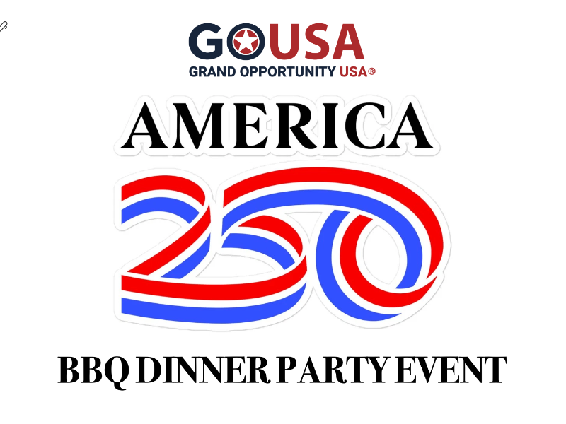 GO USA's American 250th Anniversary BBQ Dinner Event