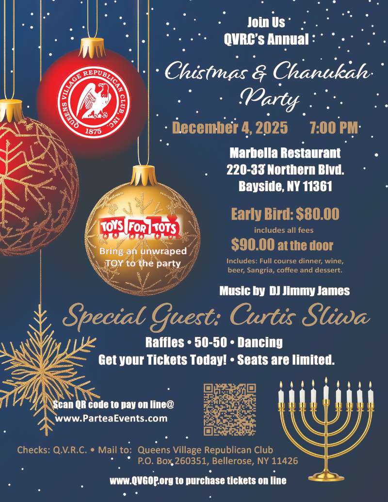 Queens Village Republican Club Annual Christmas and Chanukah Party