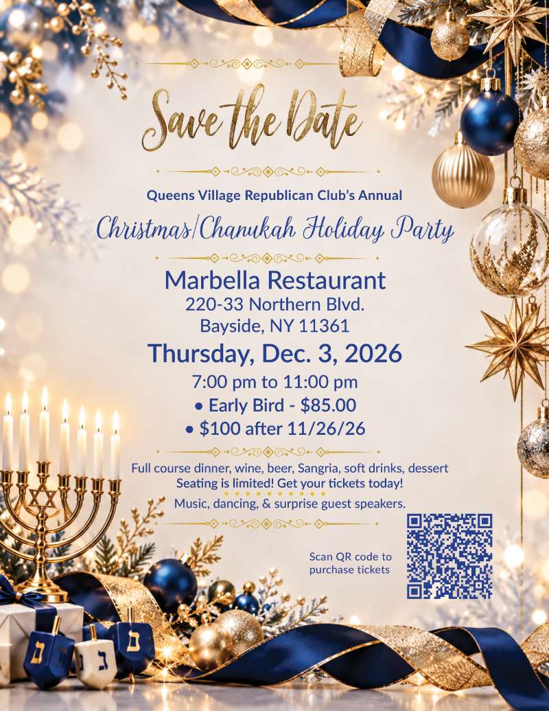 Queens Village Republican Club Christmas & Chanukah Party
