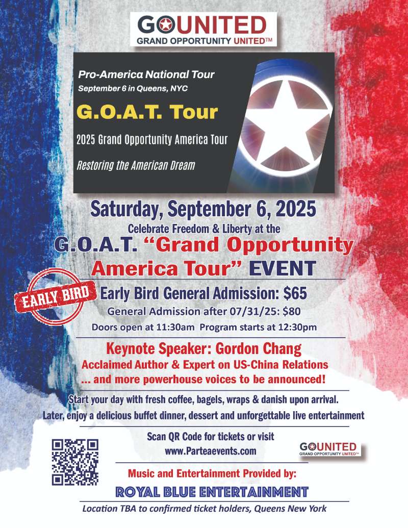 The Grand Opportunity America Tour - "G.O.A.T." Event by GO USA